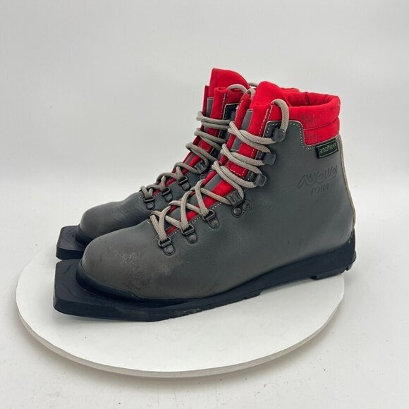 Asolo Tour Snowpine Women Size 9 Black Red Ski Lace Up Vibram Sole Asoflex Boot - Picture 1 of 16